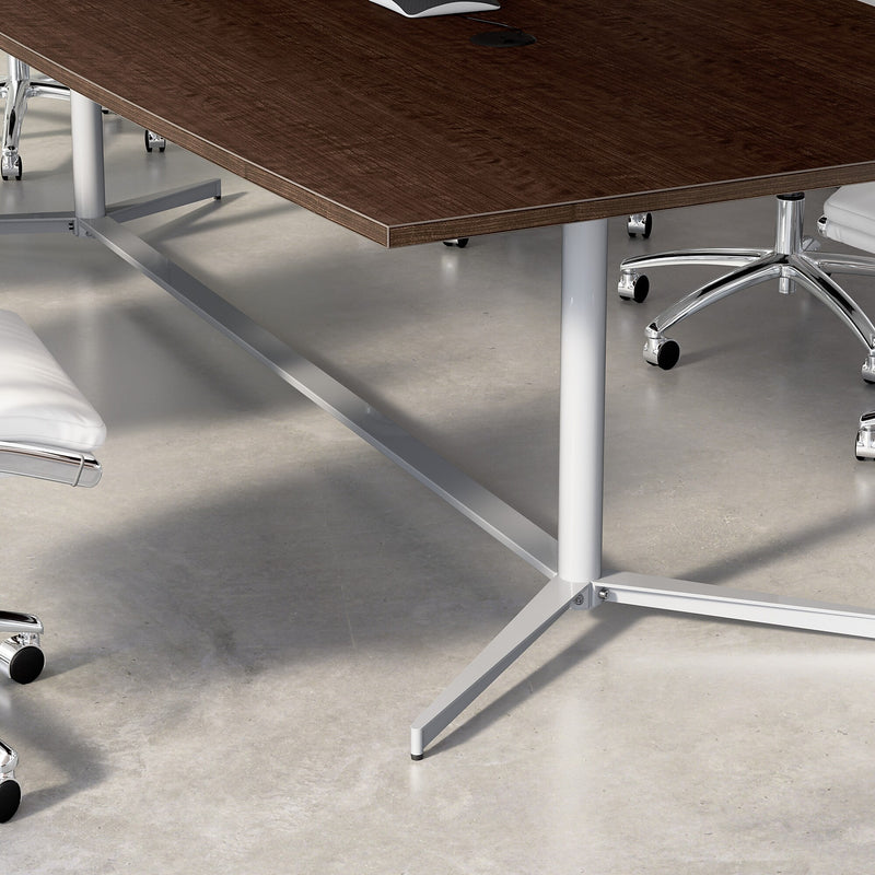 Bush Business Furniture 72"W x 36"D Boat Shaped Conference Table, Mocha Cherry (99TBM72MRSVK)