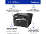 Brother HL-L2480DW Compact Wireless Black & White Laser Printer, Copy & Scan, Refresh Subscription Ready