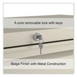 Alera 3-Drawer Lateral File Cabinet, Letter/Legal Size, Lockable, 40.25"H x 42"W x 18.63"D, Putty (ALEHLF4241PY)
