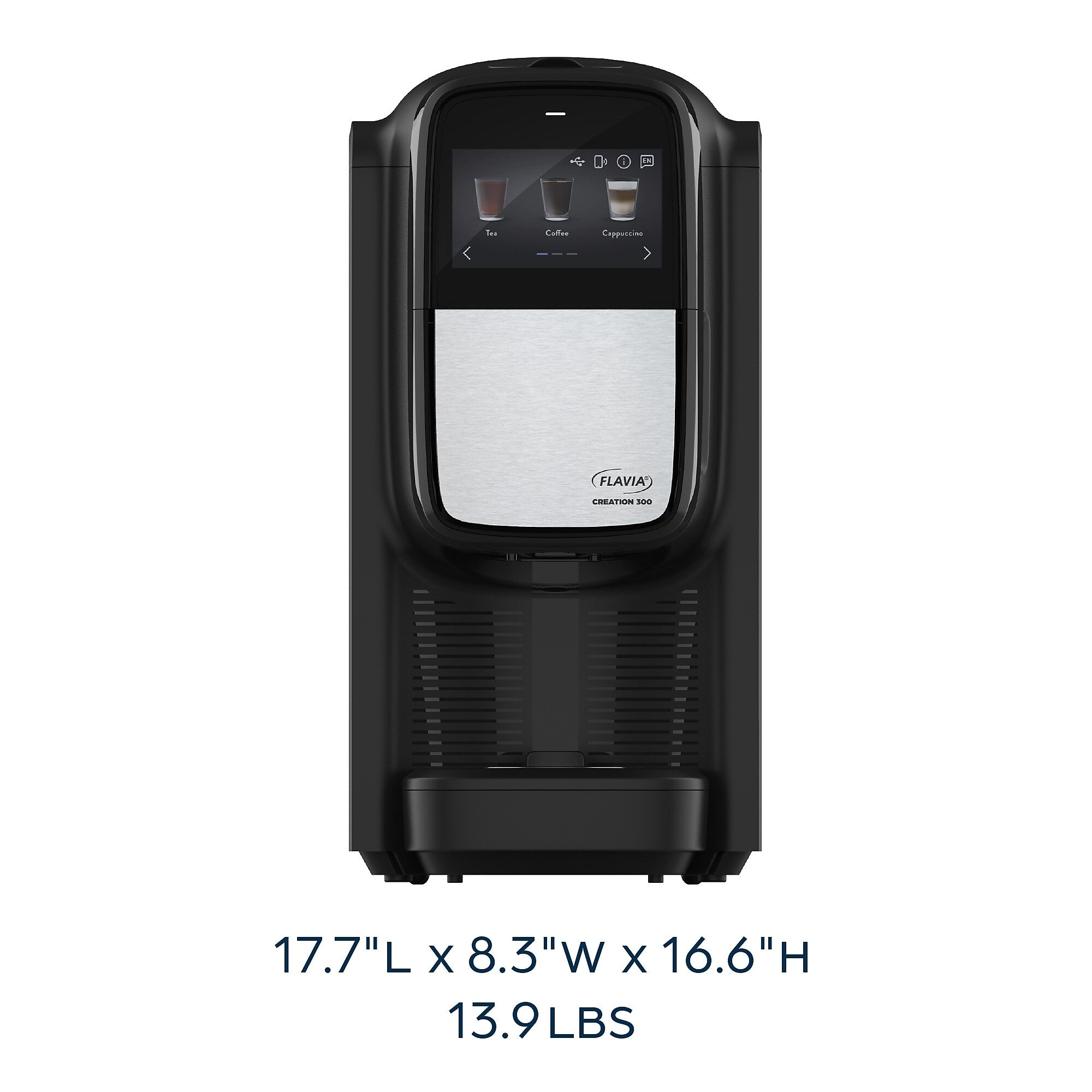 Flavia C300 Commercial Single Serve Coffee Brewer, Black (18000587)
