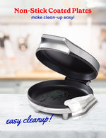 Betty Crocker 8-Inch Travel Size Pizza Maker Plus, Silver (BC-4959CS)