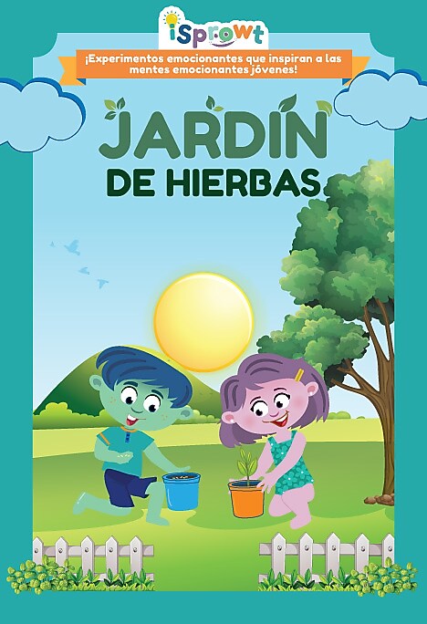 iSprowt Herb Garden Spanish Translation Workbook Kit, Multicolor (785459614540)