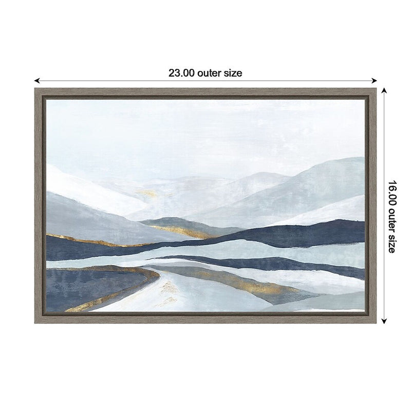 Amanti Art Far Away Land I (Mountains) by Eva Watts Framed Canvas Wall Art Print, 23" x 16" (A42674846132)