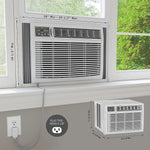 Durastar 230-Volt 18800 BTU 18500 (BTU DOE) Window Air Conditioner with Remote, White (DRWHC182XNA1)
