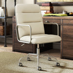 Finch Franklin Bonded Leather Computer and Desk Chair, Ivory White (CHR10060C)
