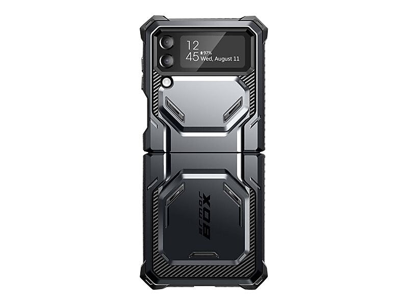 i-Blason Armorbox Black Rugged Case for Samsung Galaxy Z Flip4 (Galaxy2022-ZFlip4-5G-Armorbox-Black)