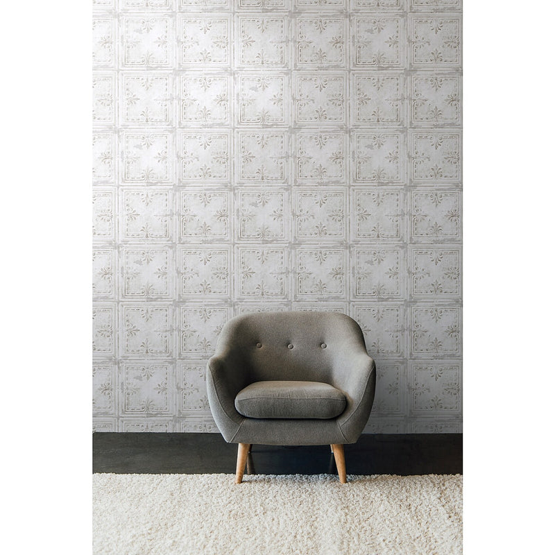 York Wallcoverings Tin Tile Peel and Stick Wallpaper (RMK11209WP)