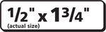 PRES-a-ply Laser/Inkjet Return Address Labels, 1/2" x 1-3/4", White, 80 Labels/Sheet, 100 Sheets/Pack (30640)