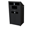 CleanRiver PTZ Plastic Trash Can, 36 Gallon, Black (PTZ36-1-W-BK)