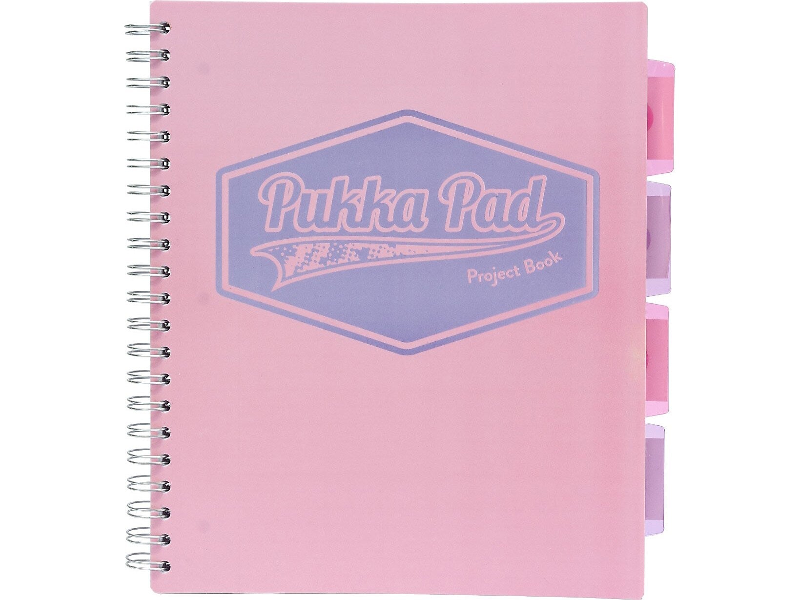Pukka Pad Pastels 5-Subject Notebooks, 8.5" x 11", Ruled, 100 Sheets, Assorted Colors, 3/Pack (8867-PST)