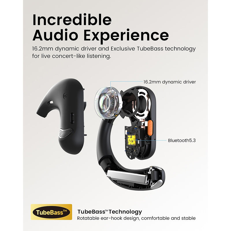 EKSAtelecom S30 Bluetooth On-Ear Headset, Black (T-QM01-01)