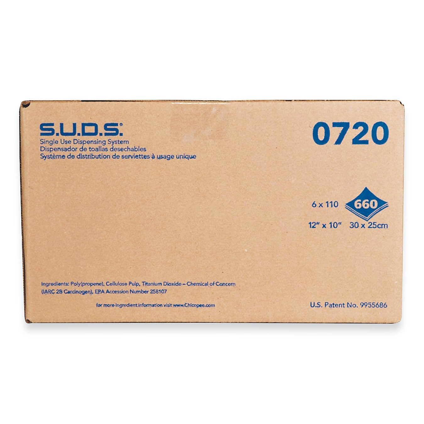 ROLL,TWL FOR QUAT,6/CT,WH