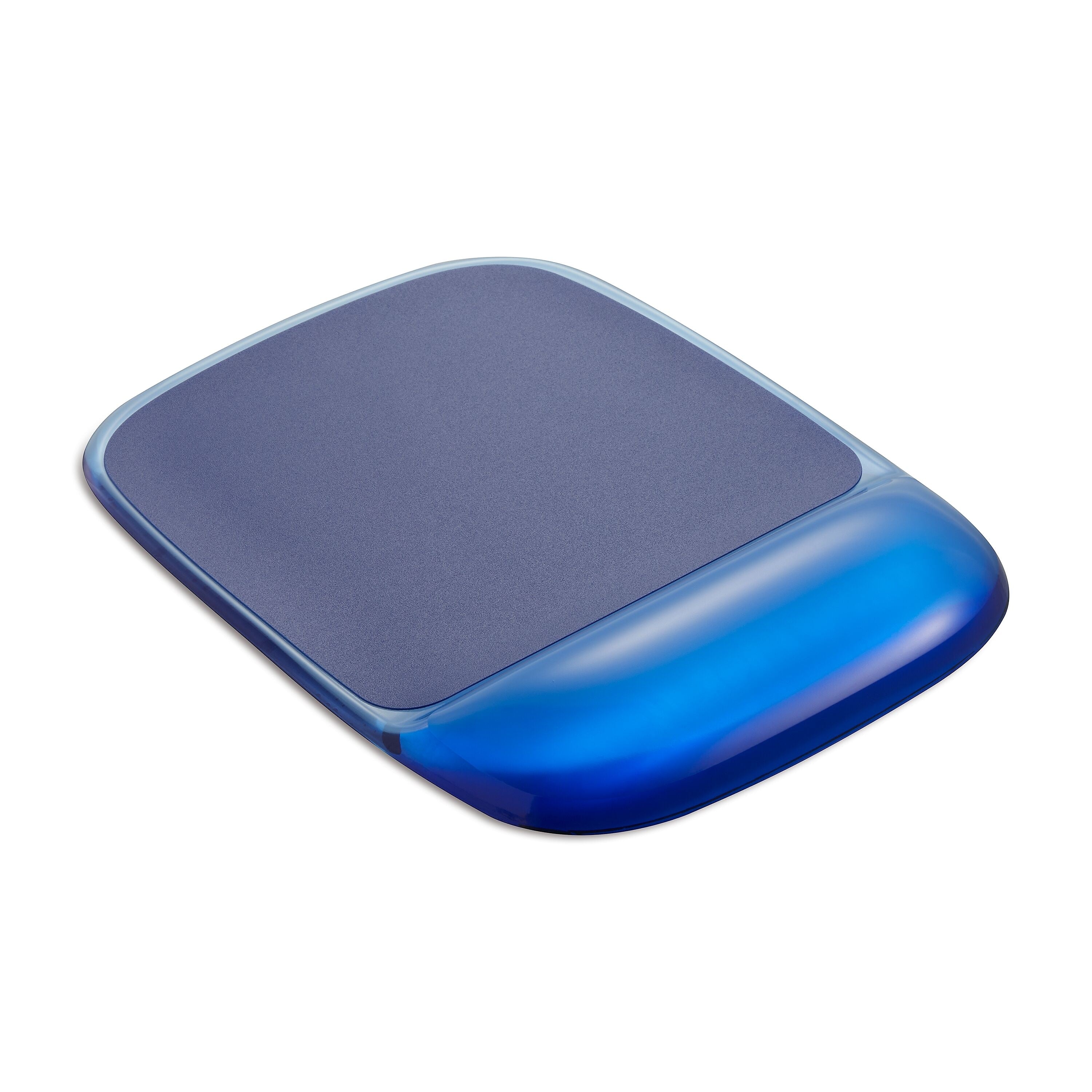 Staples TECH Gel Non-Skid Mouse Pad/Wrist Rest Combo, Blue Crystal (18259)