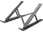 Amer 10" x 6" Aluminum Folding Laptop Stand, Dark Gray (AMRNS02DG)