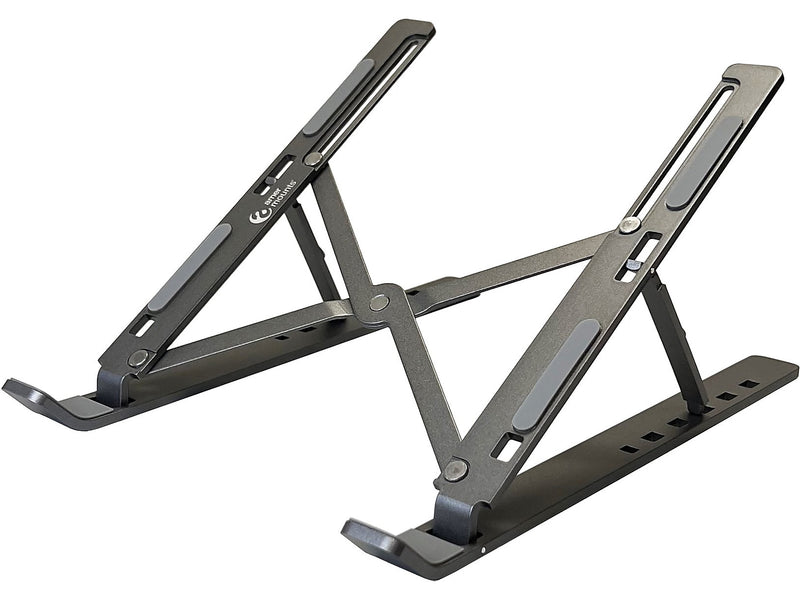 Amer 10" x 6" Aluminum Folding Laptop Stand, Dark Gray (AMRNS02DG)