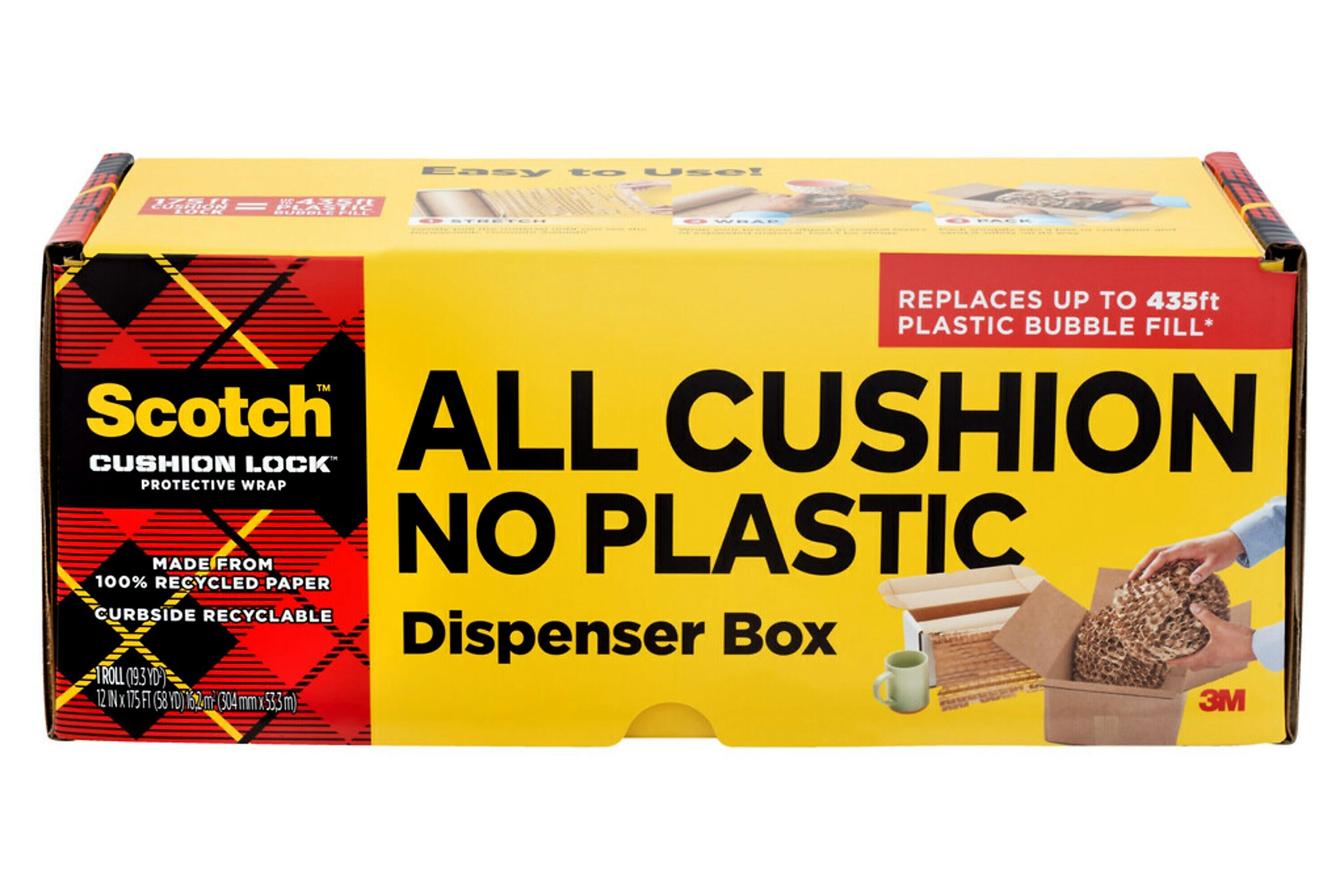 Scotch Cushion Lock Protective Wrap, 12 in x 175 ft (PCW-12175-DB)