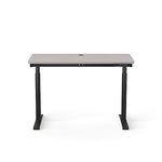 VersaDesk PowerLift 48"W Electric Rectangular Adjustable Standing Desk, White/Black (PLSDR4824-BW-APP)