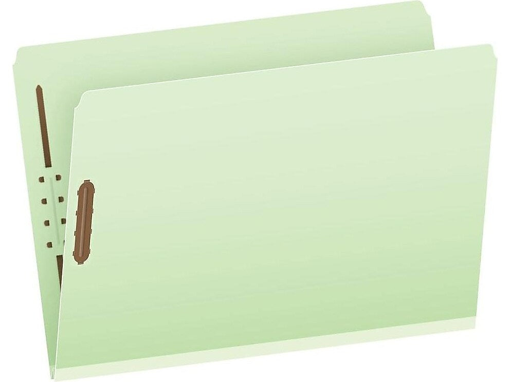 Pendaflex 60% Recycled Pressboard Classification Folder, 2" Expansion, Legal Size, Light Green, 25/Box (17185)