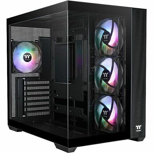 Thermaltake View 380 TG ARGB Mid Tower Gaming Computer Case, Black (CA-1Z2-00M1WN-00)