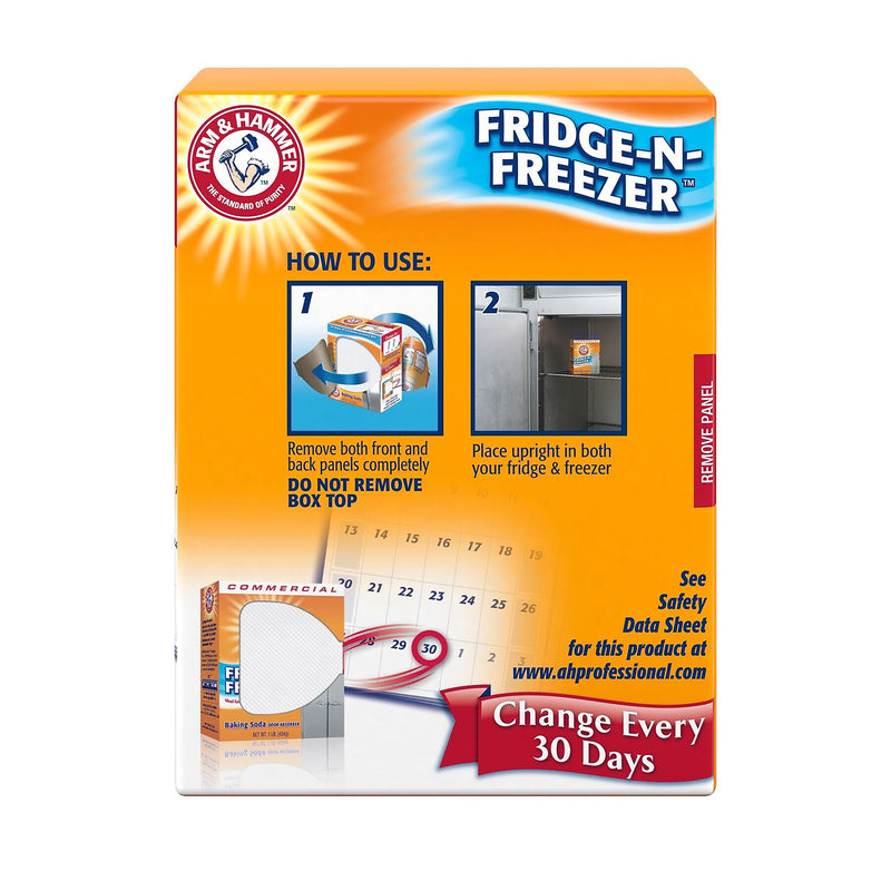 Arm & Hammer Fridge-n-Freezer Baking Soda, 1 lb., 12 Boxes/Carton (3320084011CT)