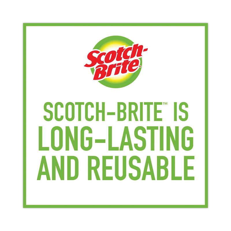 Scotch-Brite Heavy-Duty Scouring Pad, 3.8 x 6, Green, 5/Carton (MMM2265)