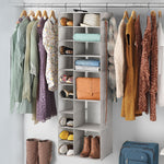 Whitmor Hanging Shoe and Sweater Organizer, Gray (5455-9667)