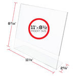 Deflecto Classic Image Document Holder, 8.5" x 11", Vertical, Table Top, Clear Plastic (66701)