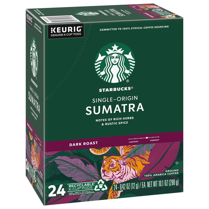 Starbucks Sumatra Coffee Keurig® K-Cup® Pods, Dark Roast, 96/Box (SBK22964CT)