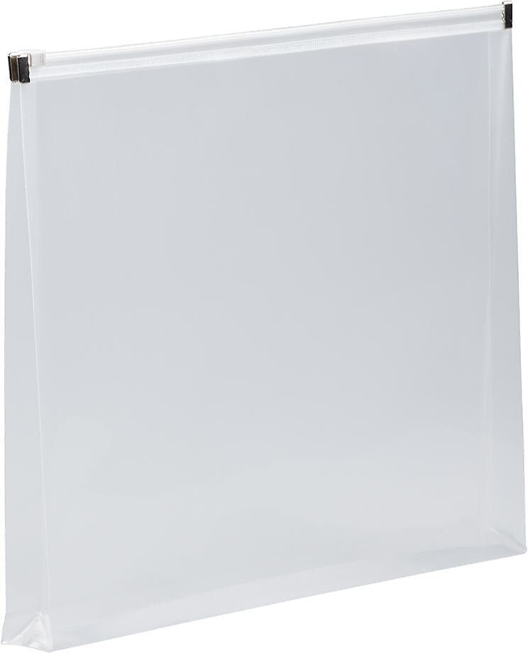 JAM Paper Premium Plastic Document File, 1 Pocket, Letter, Clear, 3/Pack (218Z1clx3)