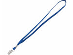 Advantus Metal Flat Clip Lanyard, Blue, 100/Box (97127)