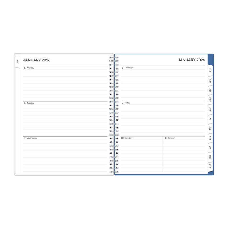 2026 Blue Sky Savoy 8.5" x 11"  Weekly & Monthly Planner, Plastic Cover, Multicolored (148762-26)