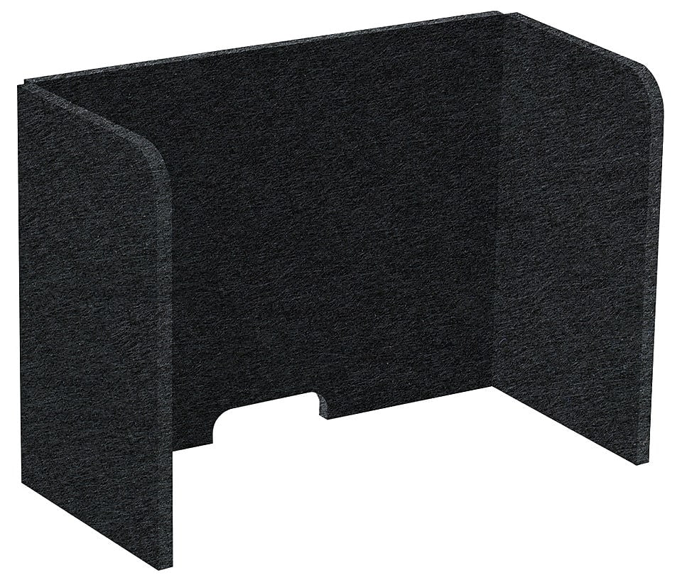 Versare SoundSorb Foldable Fabric Freestanding Privacy Panel, 18"H x 24"W, Black (DS7826124-1)