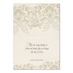 "Serene Water Drop" Sympathy Card w/ White Unlined Envelope, 25/BX