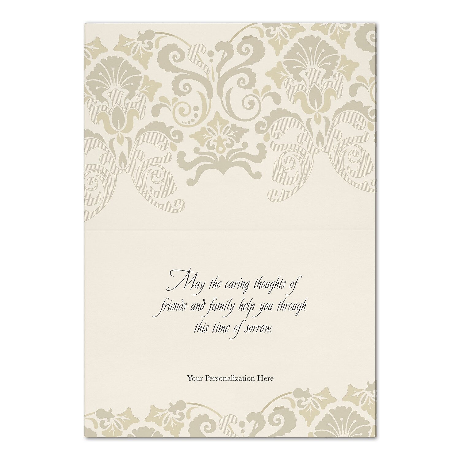 "Serene Water Drop" Sympathy Card w/ White Unlined Envelope, 25/BX