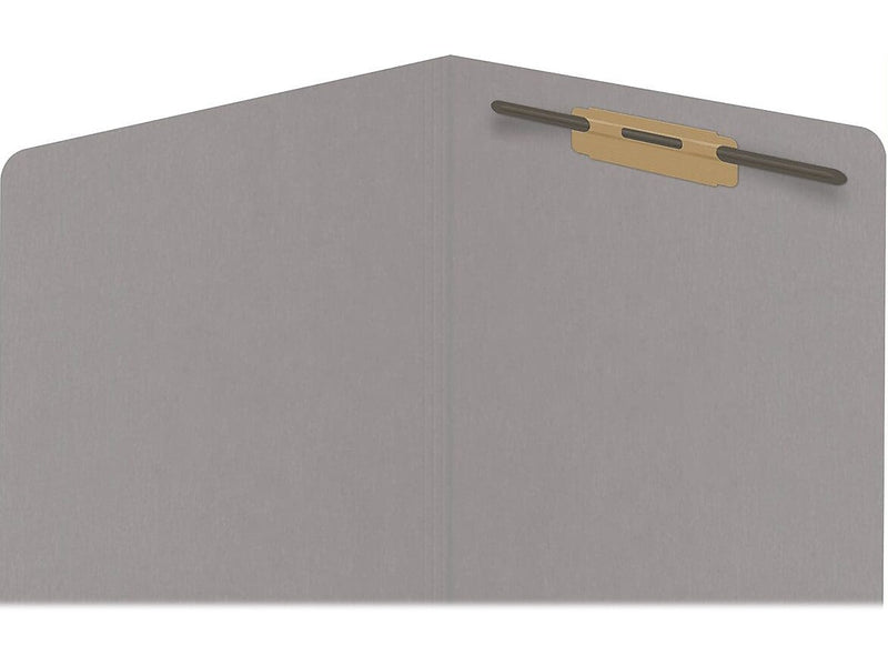 Medical Arts Press Reinforced End Tab File Folder, Straight Cut, Letter-Size, Gray, 50/Box (S-01601-GRY)