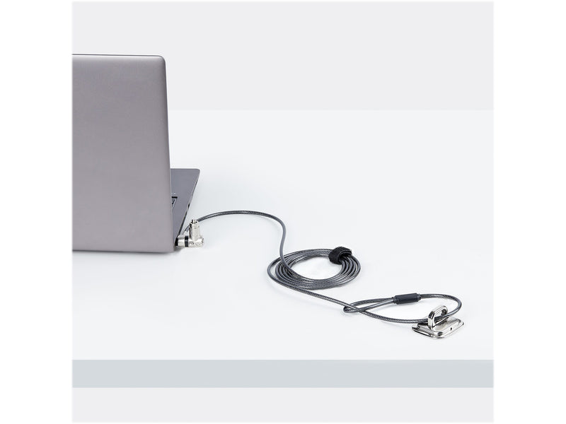 StarTech Universal Keyed Laptop Cable Lock, 6.6 ft. (UNIVK-LAPTOP-LOCK)