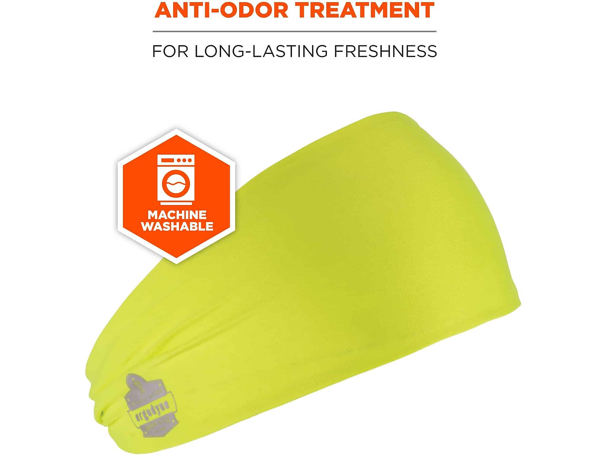 Ergodyne Chill-Its 6634 Cooling Headband, Lime, One Size (12703)