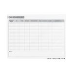 Ghent Aria OR Schedule Glass Dry-Erase Whiteboard, 4'H x 6'W (GRPARIASN13S-46)
