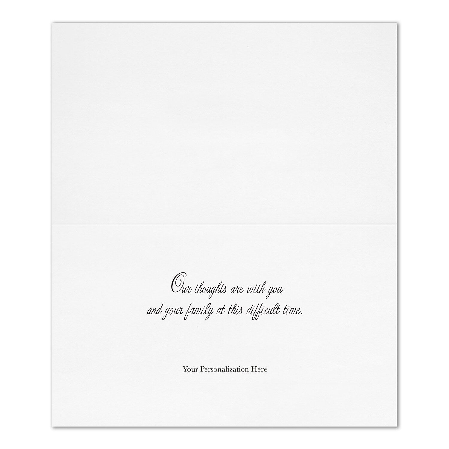 "Naturally Caring" Sympathy Card w/ Unlined White Envelope, 100/BX