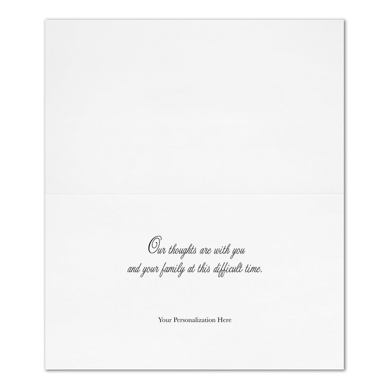 "Naturally Caring" Sympathy Card w/ Unlined White Envelope, 100/BX
