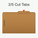 Pendaflex Heavy Duty File Folder, 1-Tab, Legal Size, Brown Kraft, 50/Box (1007044)
