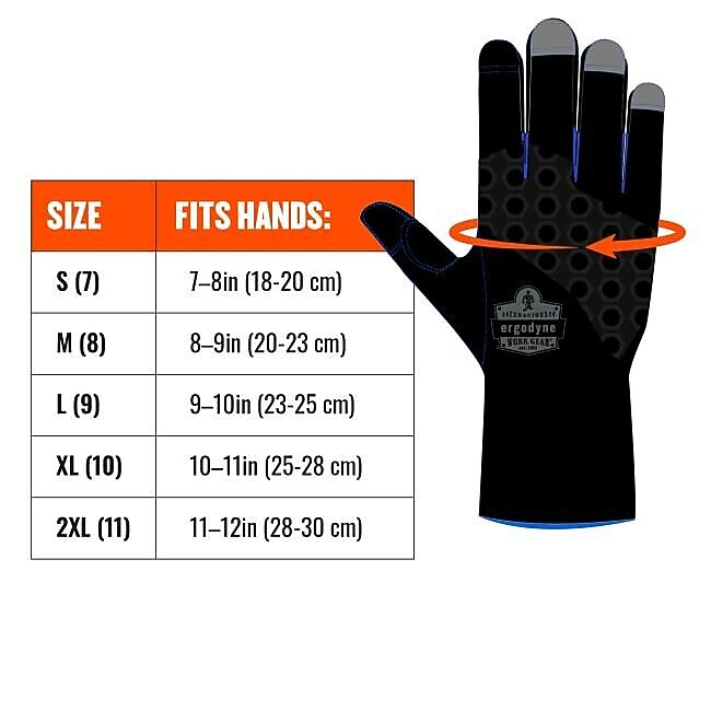 ProFlex 818WP Performance Thermal Waterproof Utility Gloves, Black, Medium (17383)