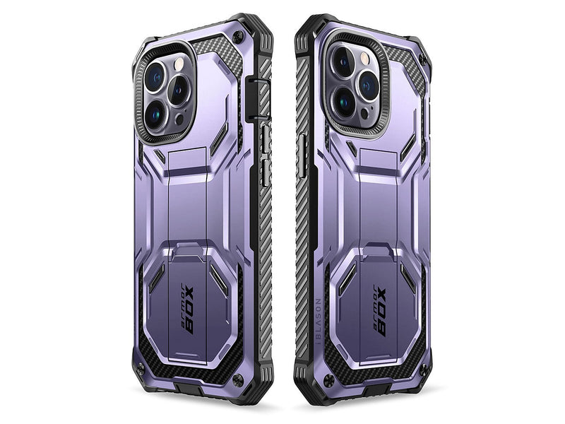 i-Blason ArmorBox Metallic Purple Rugged Case for iPhone 14 Pro (iPhone2022Pro-6.1-Armorbox-SP-Mauve)