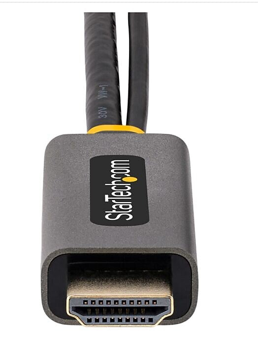 StarTech HDMI to USB A /Display Port Audio/Video Adapter, Male to Female/Male, Gray/Black (128-HDMI-DISPLAYPORT)