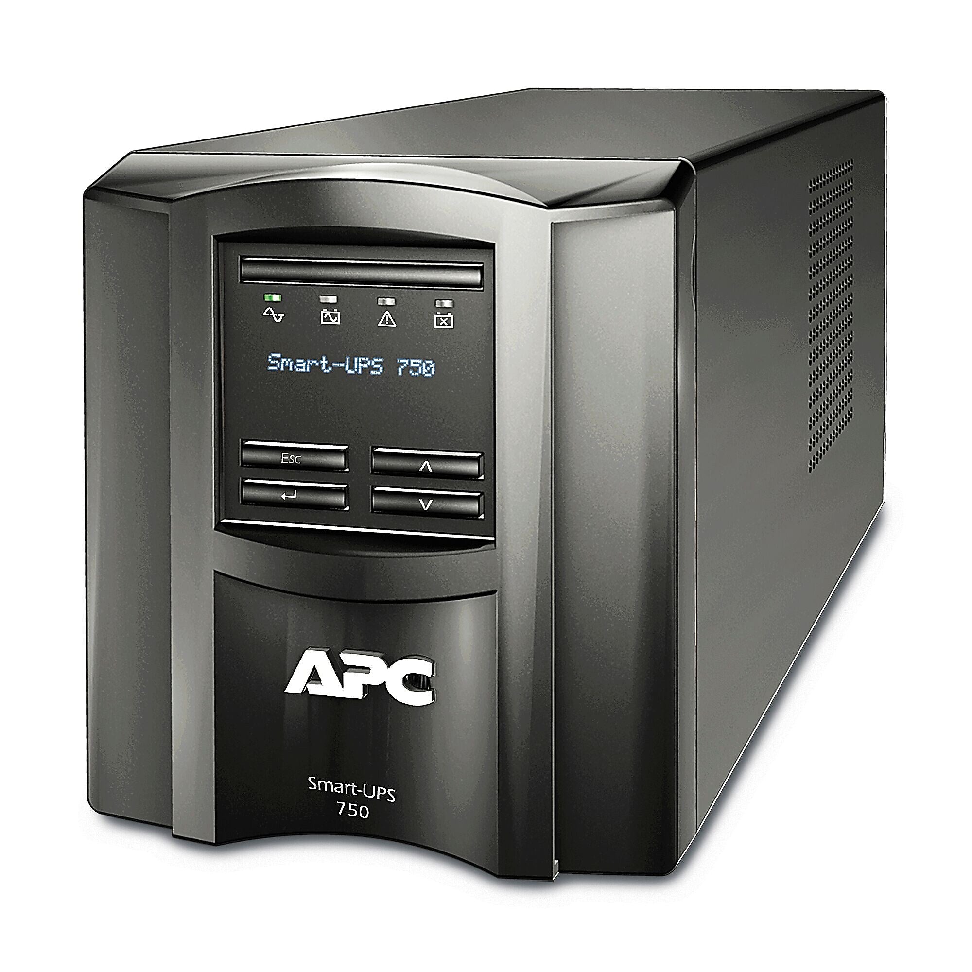 APC Series 750VA UPS with APC SmartConnect, 6-Outlets, Black (SMT750C)