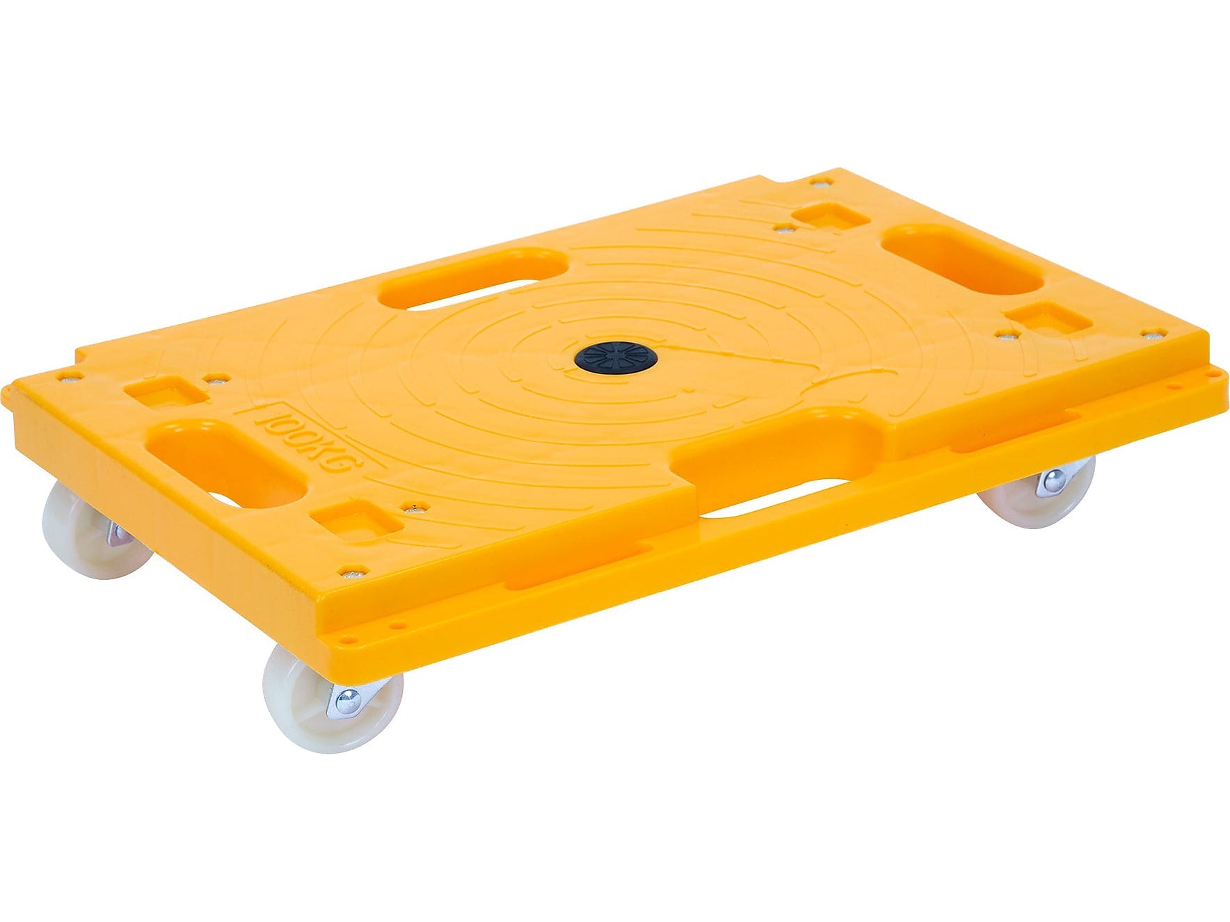 Mount-It! Small Platform Mover Dolly, 220 lb. Capacity, Yellow (MI-926)