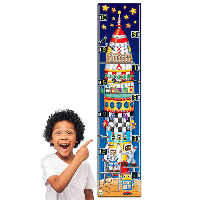 The Learning Journey 51-Piece Long & Tall Puzzles 123 Rocketship (LJI434284)