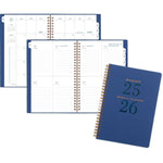 2025-2026 AT-A-GLANCE Signature Lite 5" x 8" Academic Year Weekly & Monthly Planner, Plastic Cover, Navy (YP20LA2026)