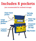 Carson Dellosa Education Yellow and Blue Chairback Buddy, 6 Pack