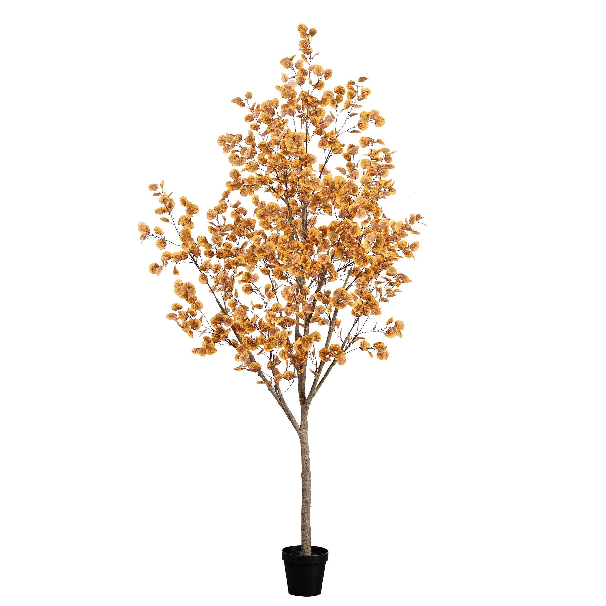 Nearly Natural 9' Autumn Eucalyptus Artificial Fall Tree (T4814)